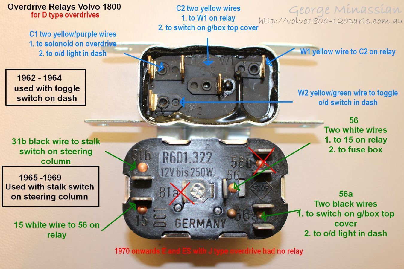 Volvo P1800 122S 123GT 140 Spare Parts Australia
